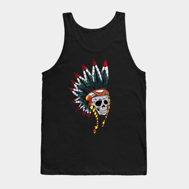 the skull is Apache Tank Top by BSKR